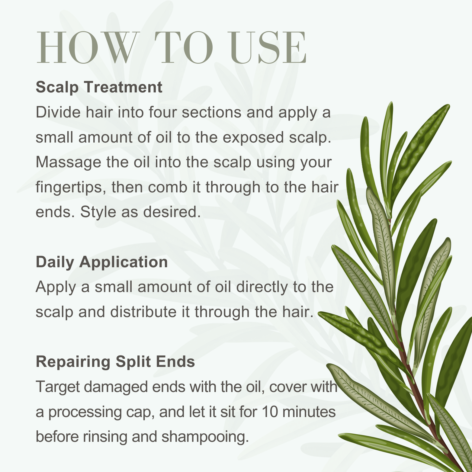 Rosemary Mint Hair Oil