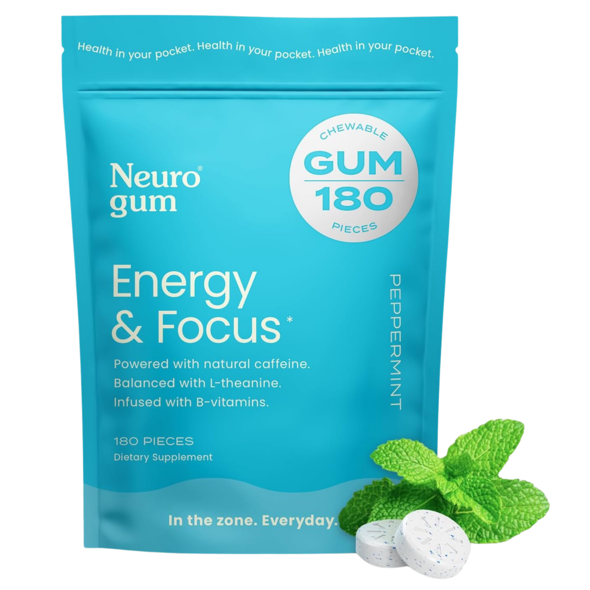 Neurogum Energy Caffeine Gum (180 Pieces)