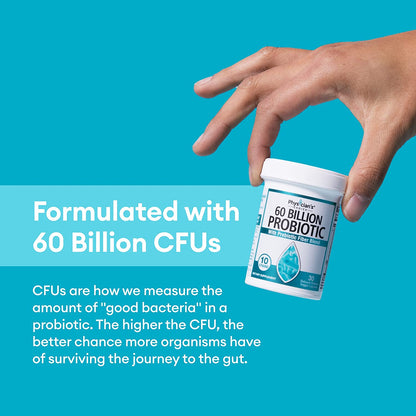 Physician's Choice 60 Billion CFU, 10 Strains & Organic Prebiotics