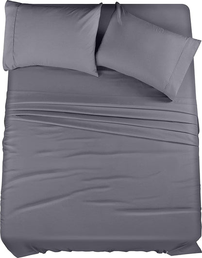 Queen Microfiber Bed Sheet (4 Piece)