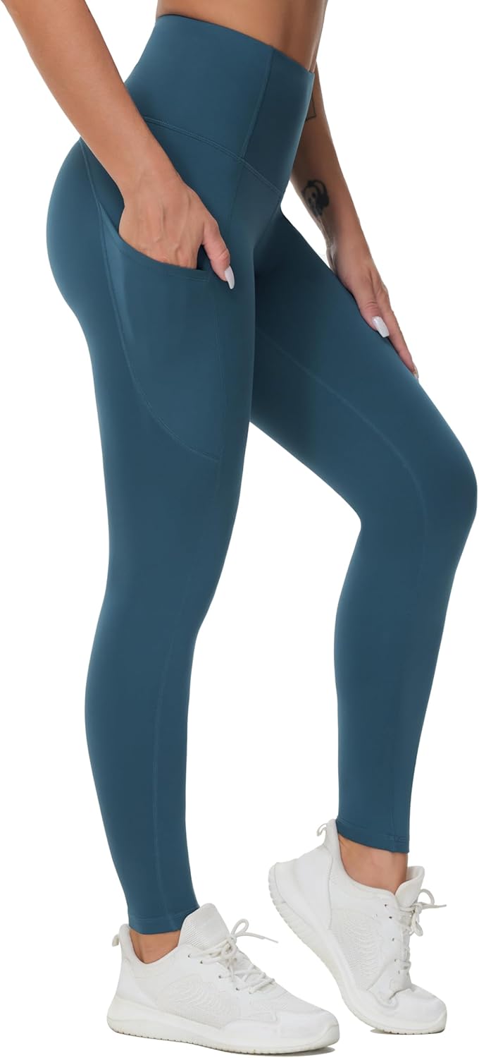 The Gym People Thick High Waist Yoga Pants with Pockets