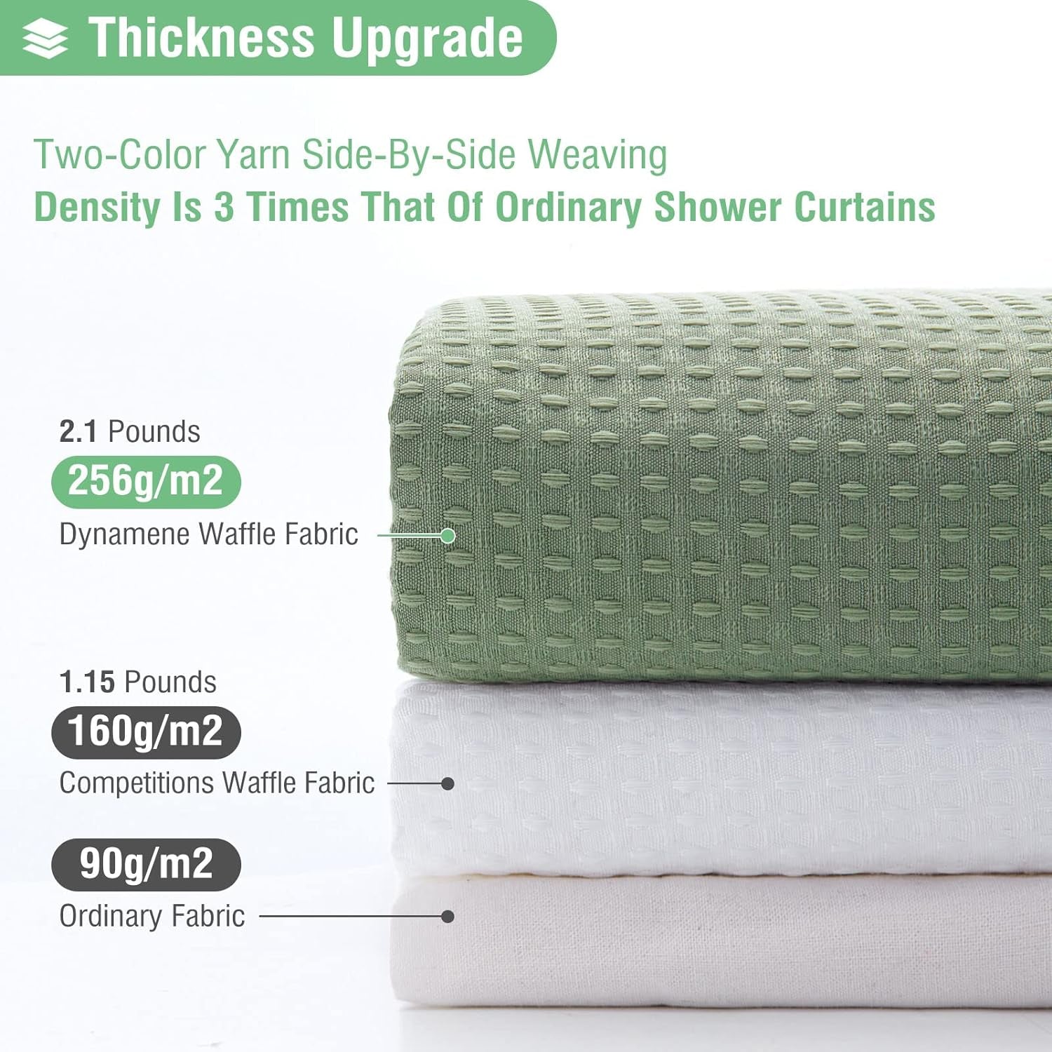 Dynamene Thick Shower Curtain