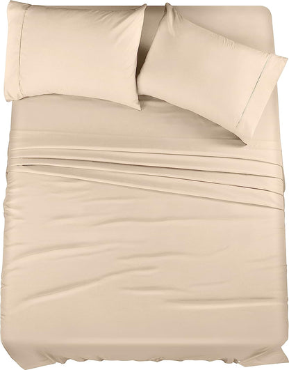 Queen Microfiber Bed Sheet (4 Piece)