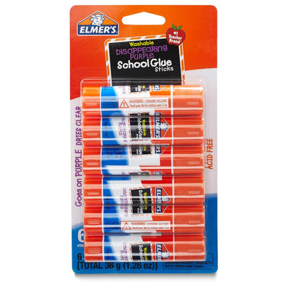 Elmer's Disappearing Purple Glue Sticks