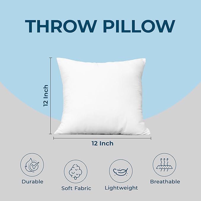 Throw Pillow Inserts (4 Pack)