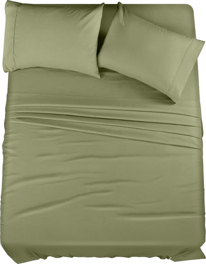 Queen Microfiber Bed Sheet (4 Piece)