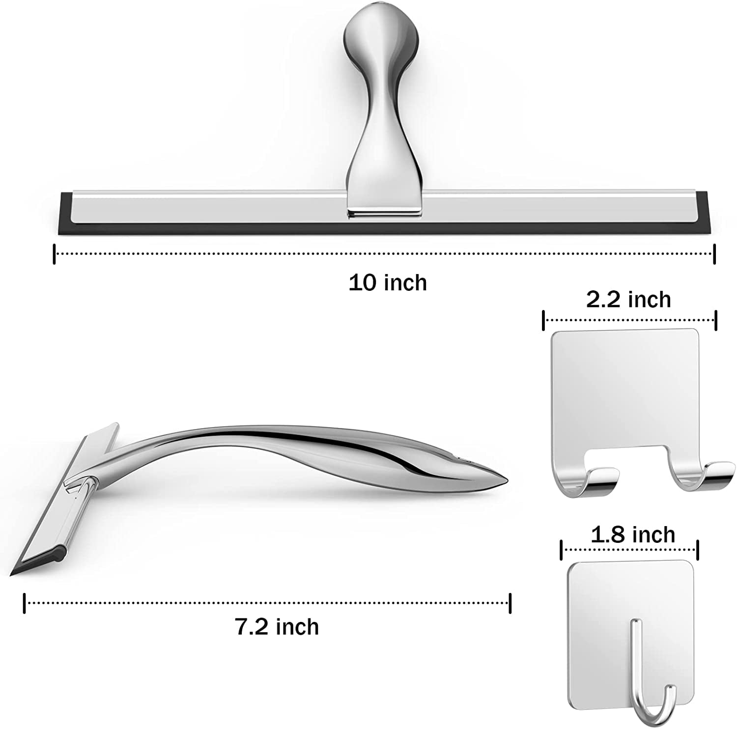 All-Purpose 10" Stainless Steel Squeegee