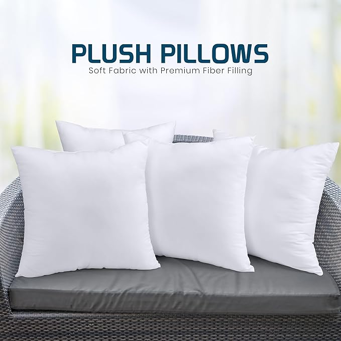 Throw Pillow Inserts (4 Pack)