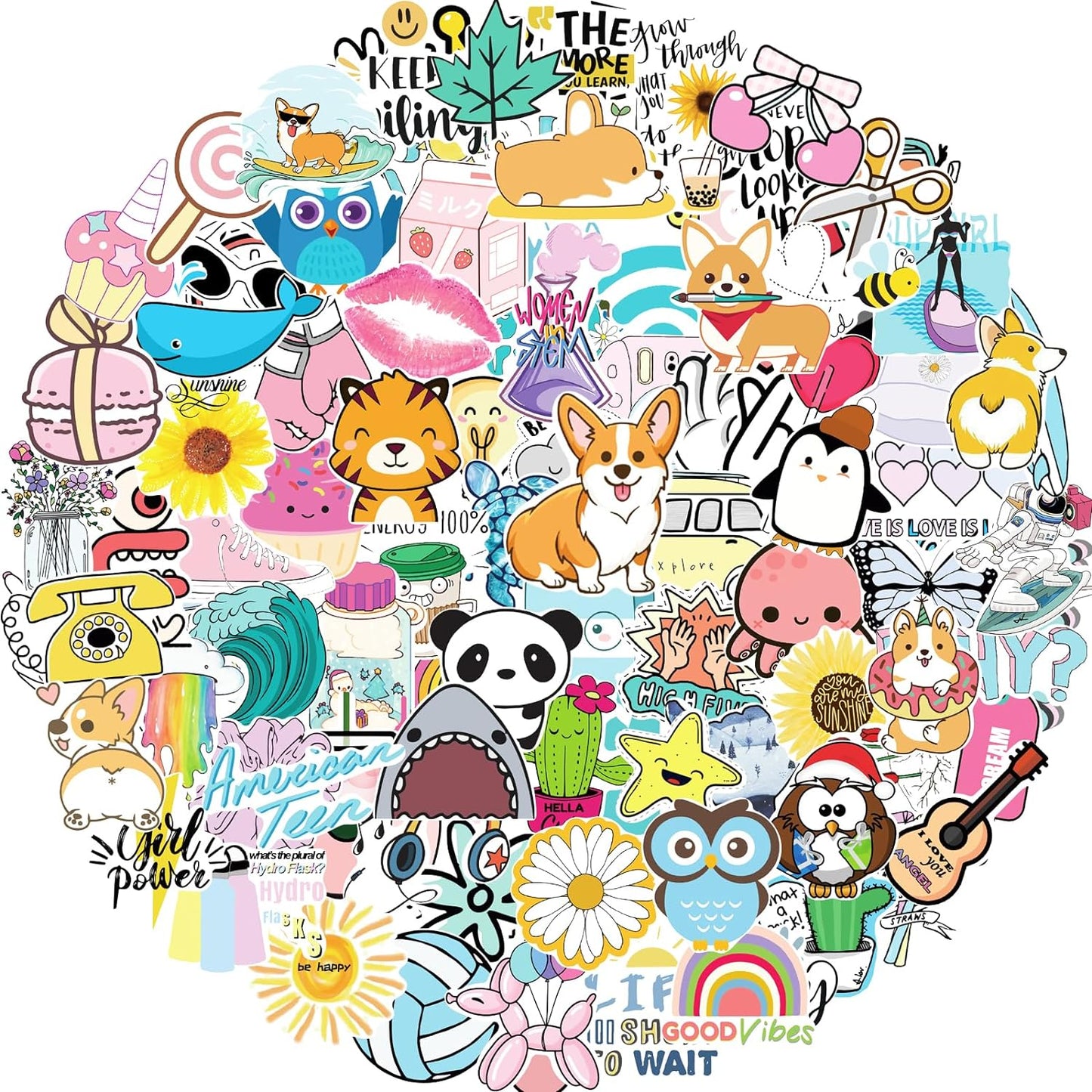 Colorful Stickers (600 Pieces)