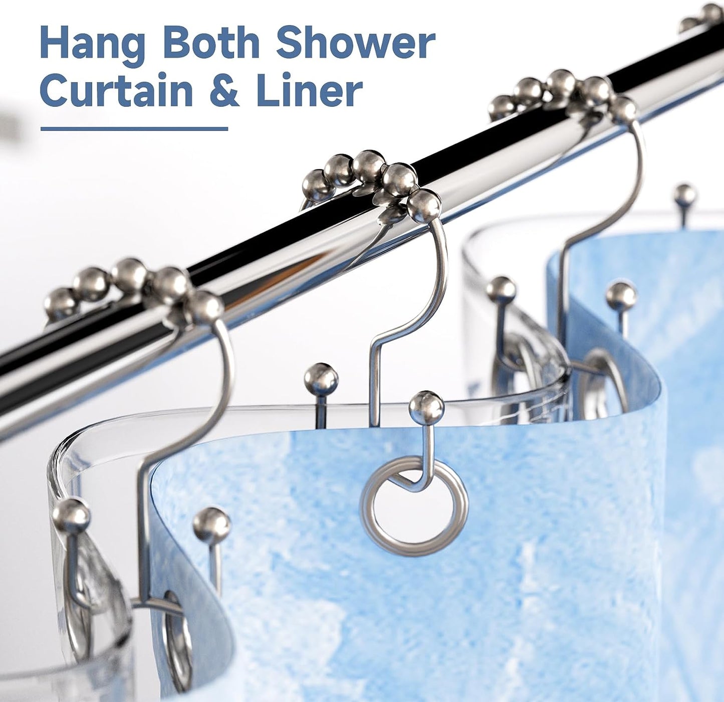 Titanker Shower Curtain Hooks