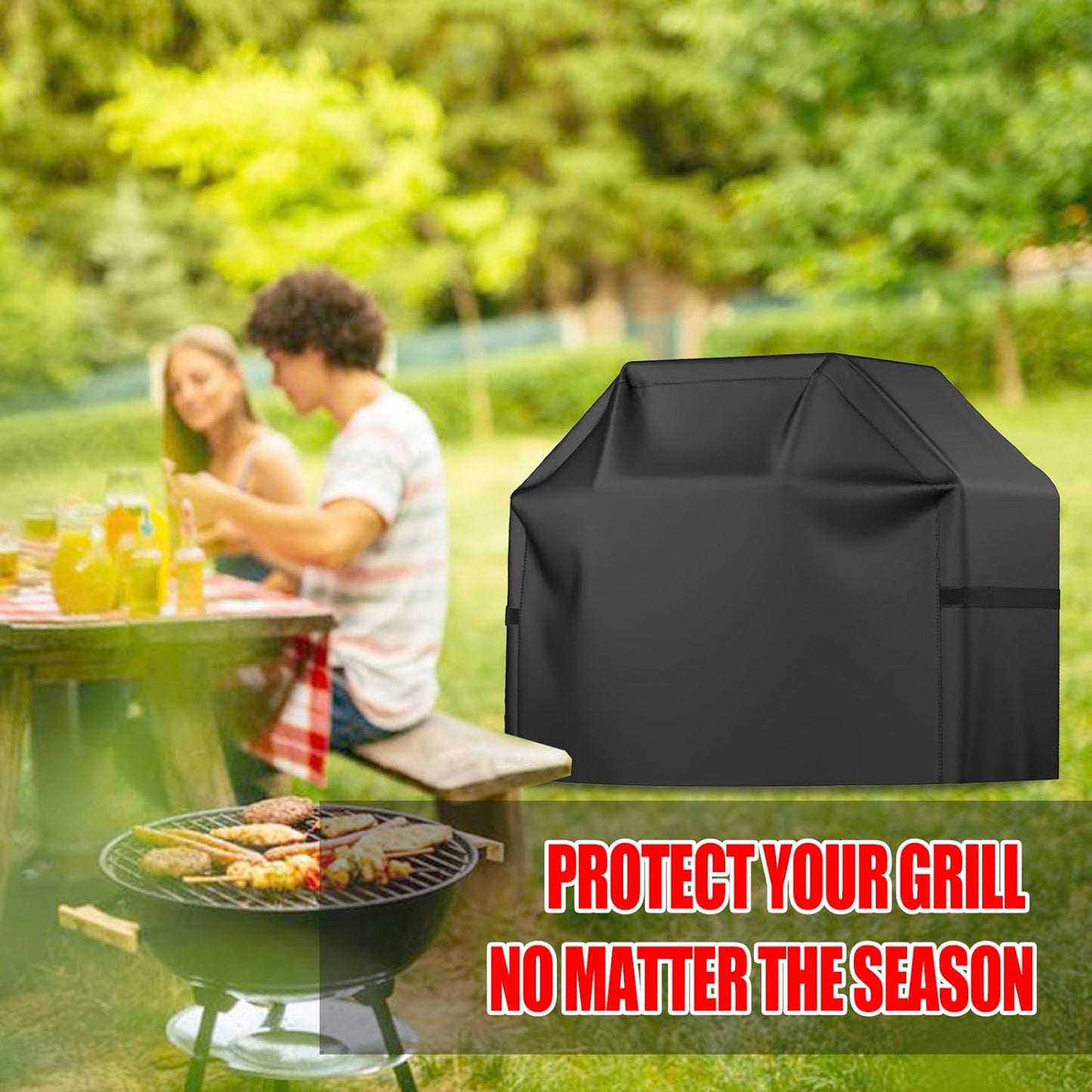 Viboos Waterproof BBQ Gas Grill Cover 