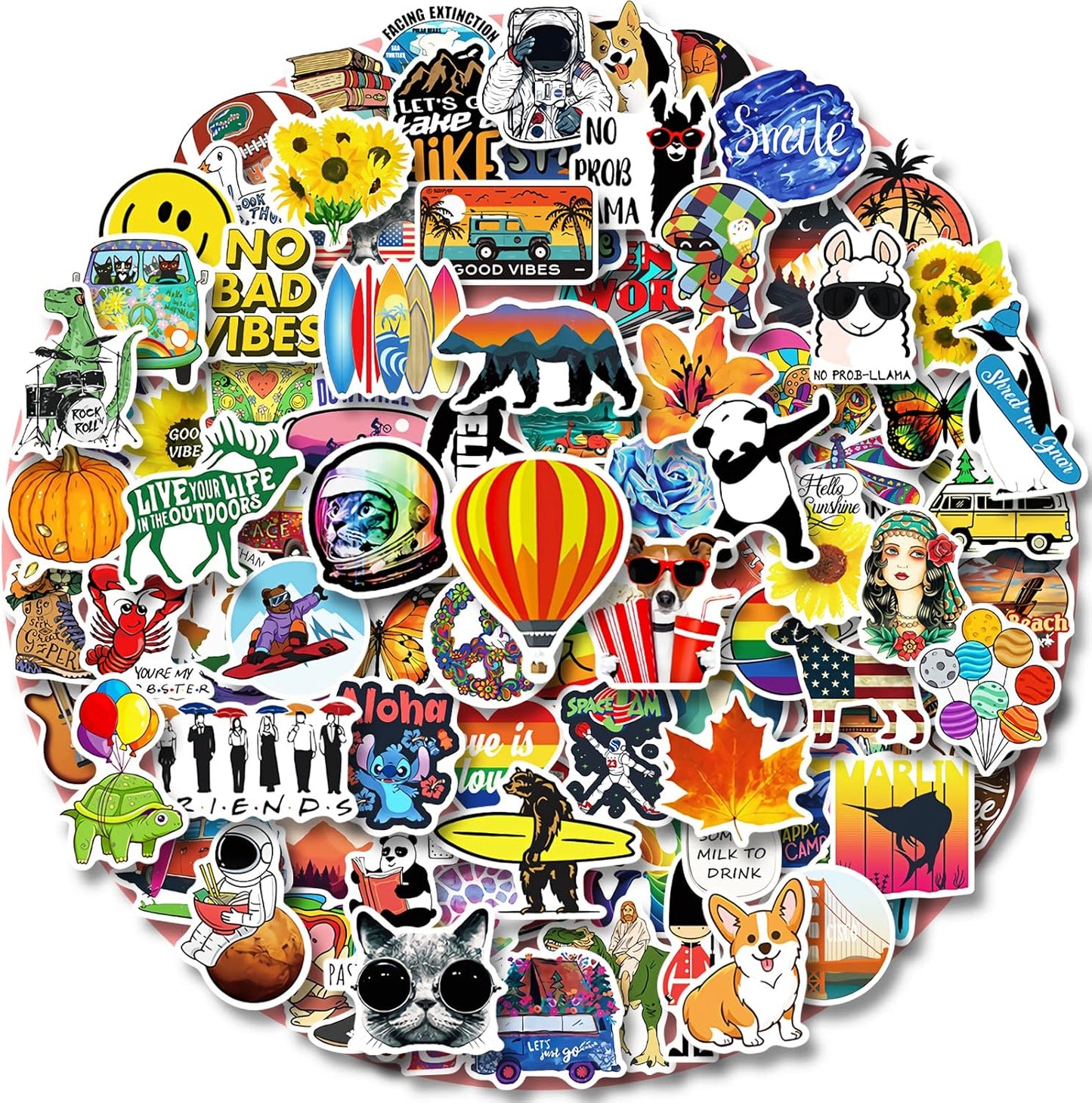 Colorful Stickers (600 Pieces)