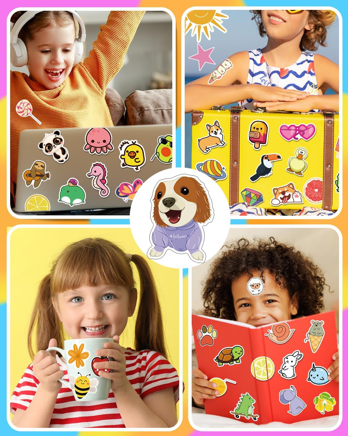 Colorful Stickers (600 Pieces)