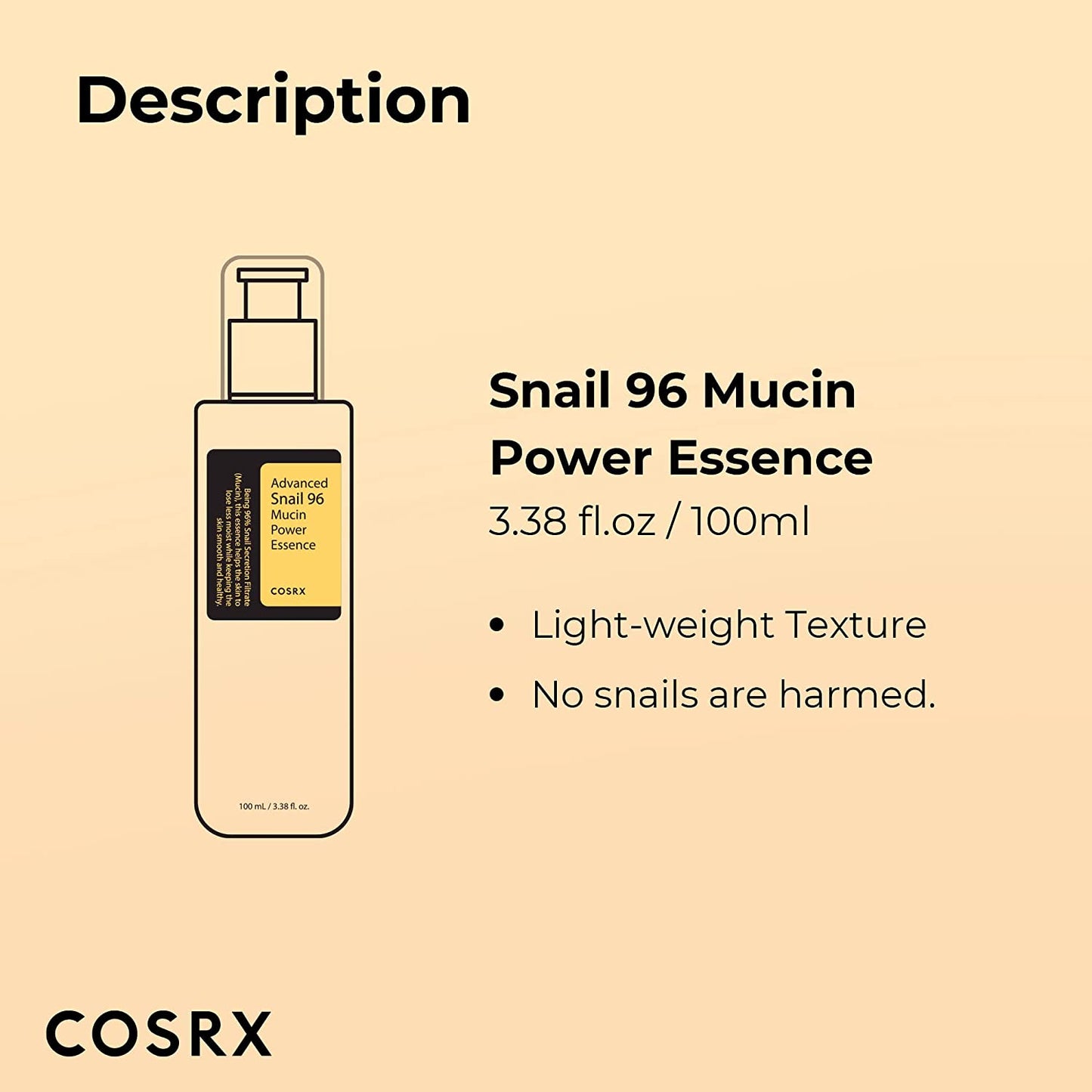 Snail Mucin 96% Repairing Essence