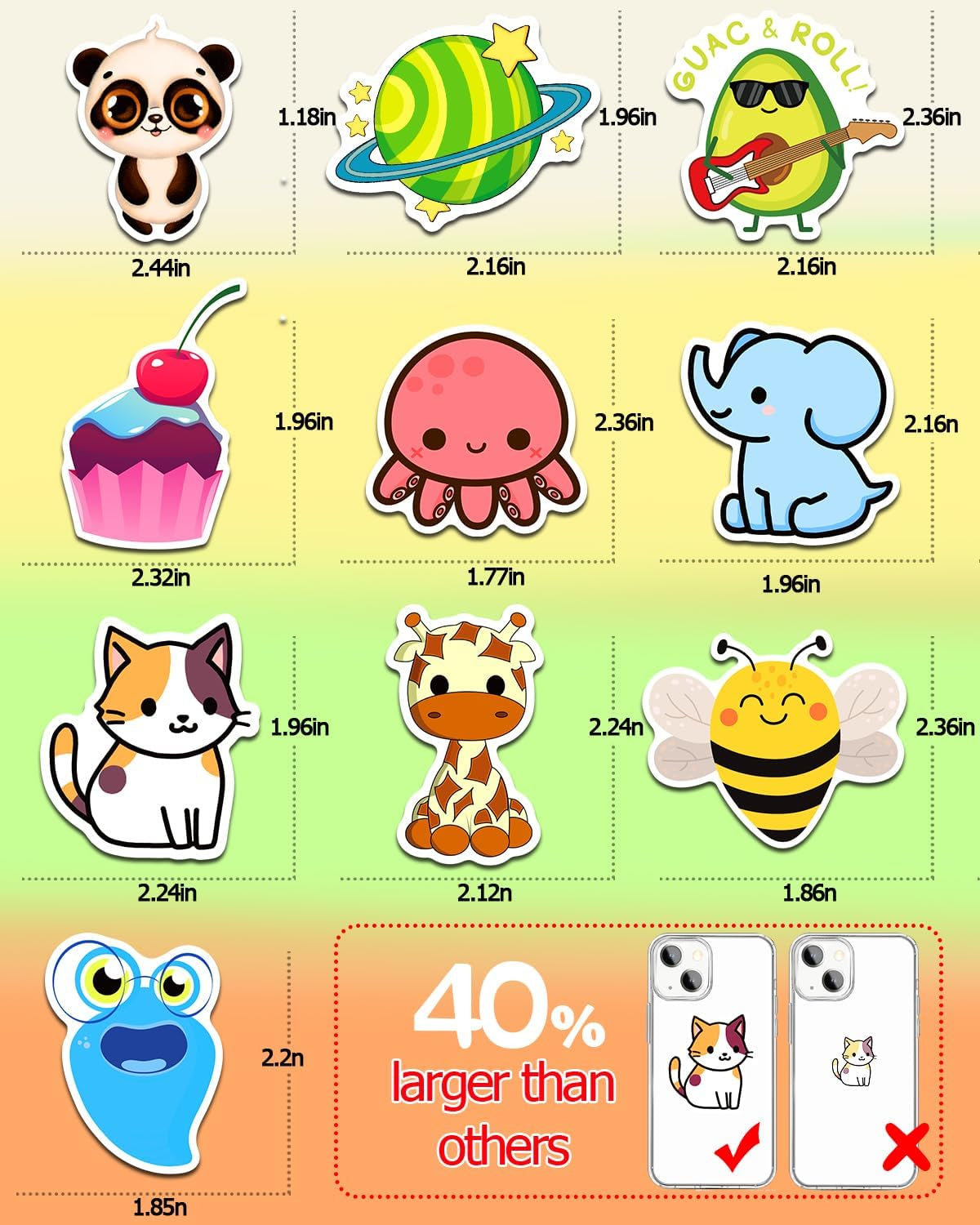 Colorful Stickers (600 Pieces)