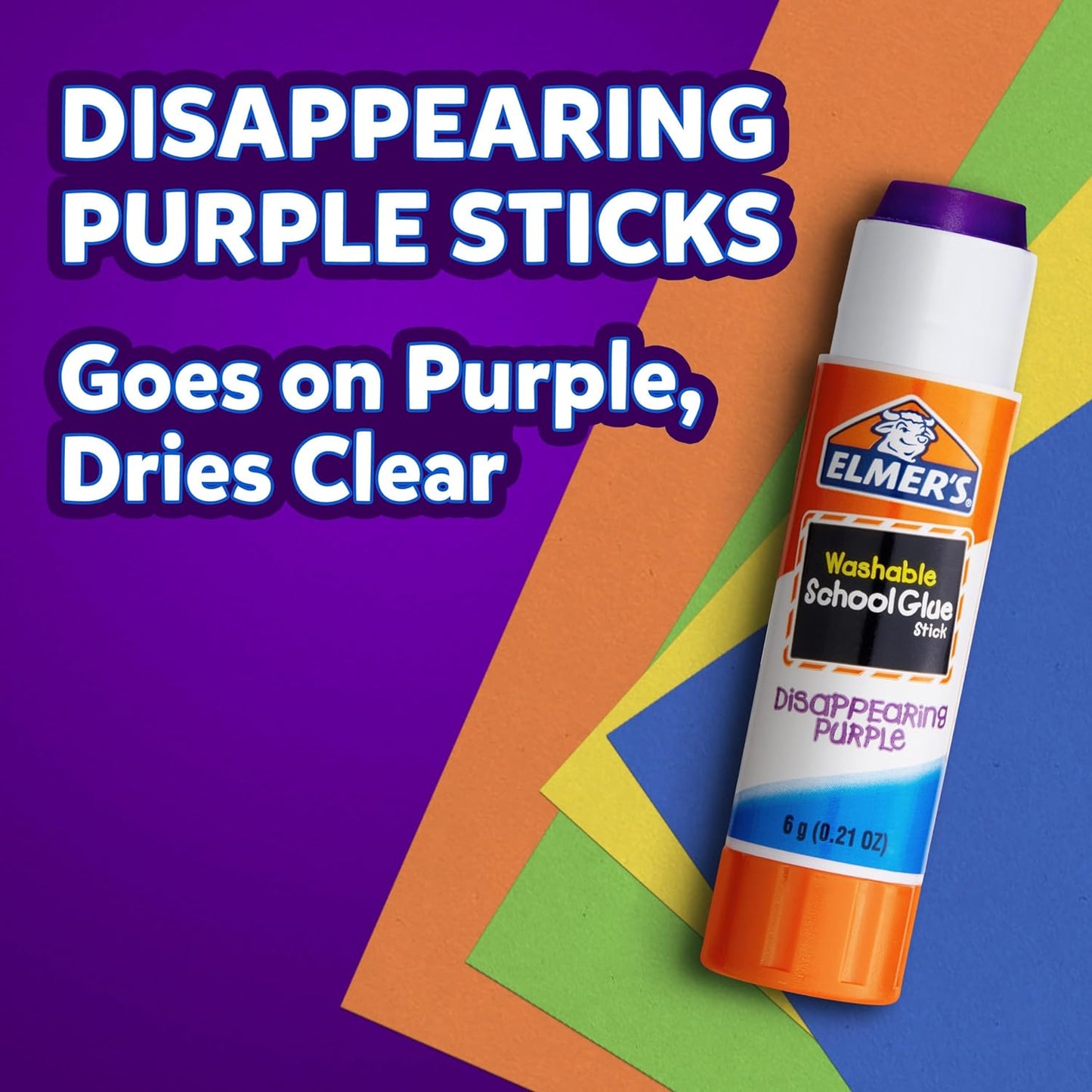 Elmer's Disappearing Purple Glue Sticks