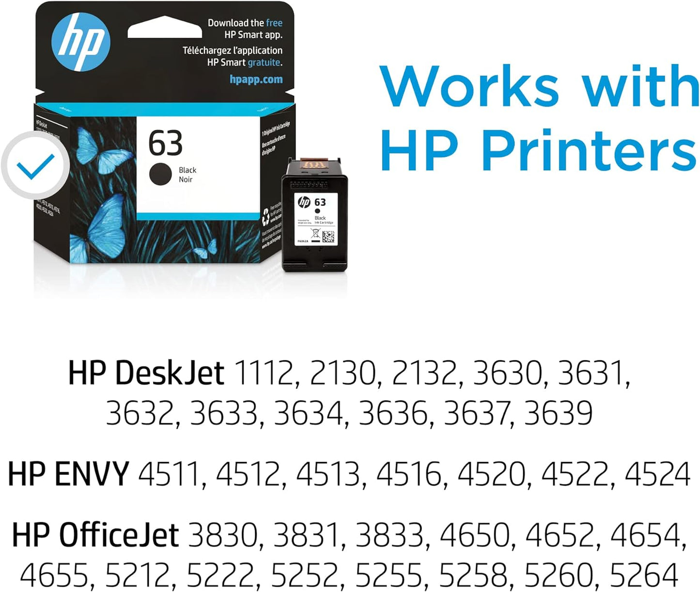 HP 63 Black Ink Cartridge